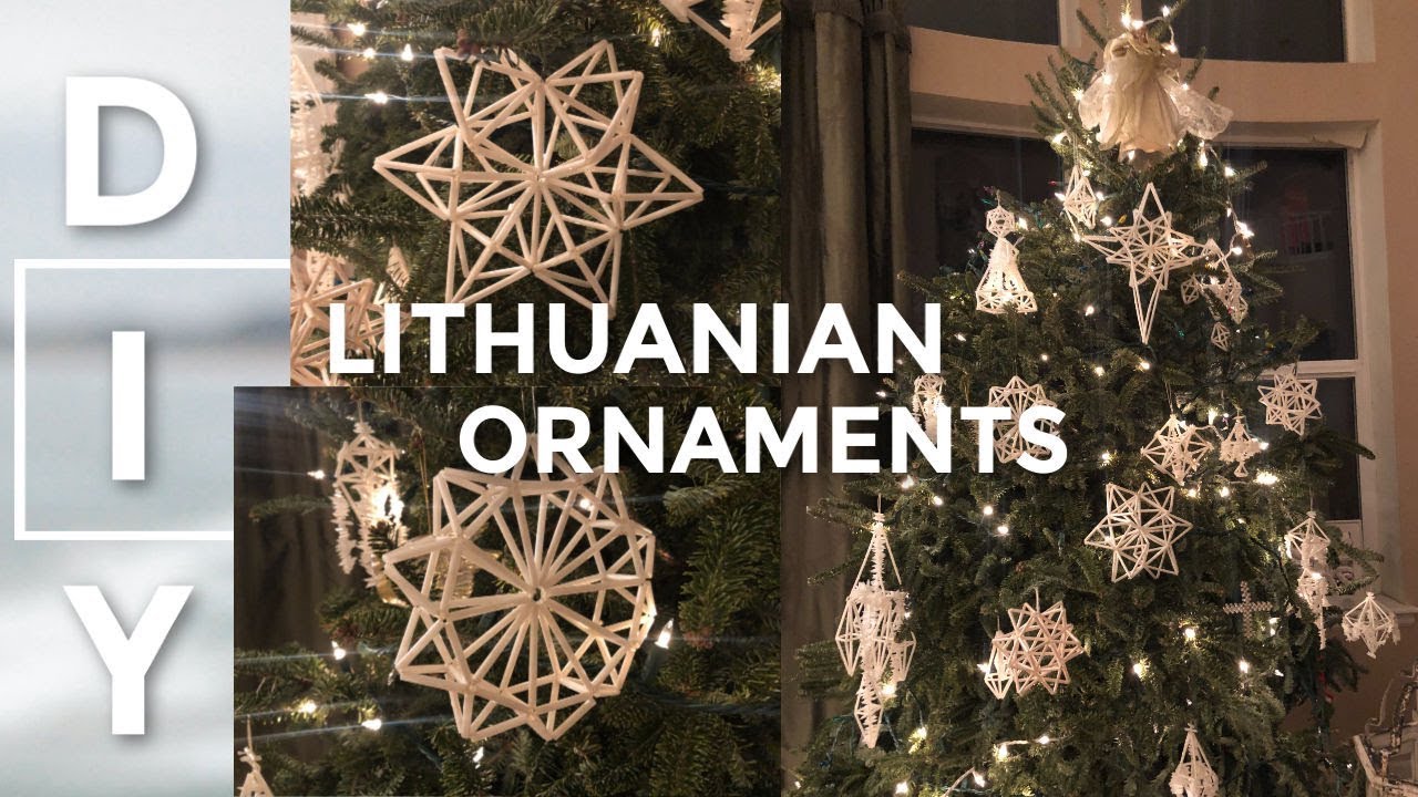 DIY Lithuanian Christmas Ornaments l Farmhouse Decor
