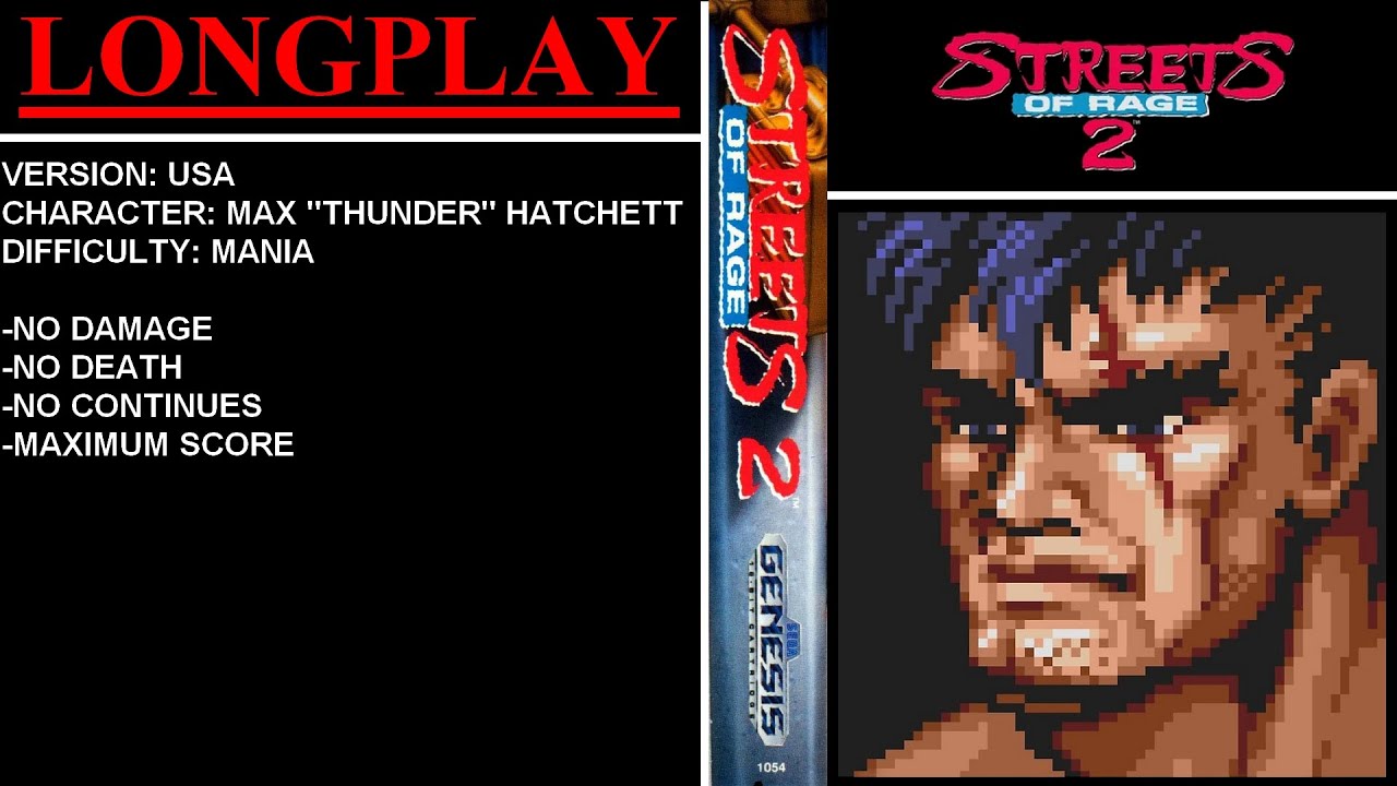 Streets of Rage 2 [USA] (Sega Genesis) - (Longplay - Max 