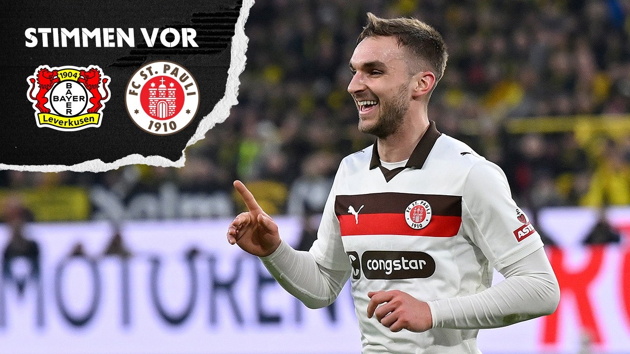 Adam Dzwigala und James Sands vor dem Spiel gegen Leverkusen