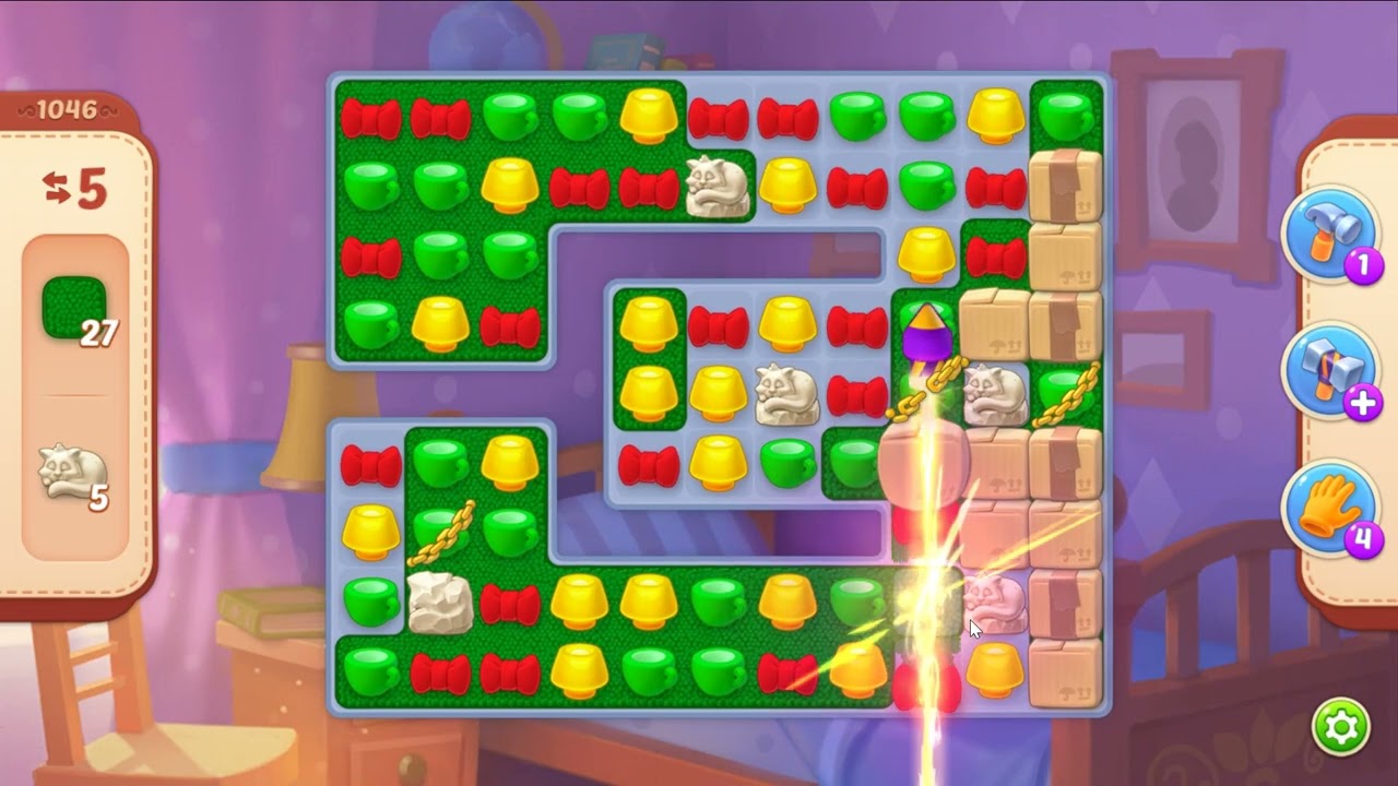 Homescapes level 1046 - 17 Moves - No Boosters #Bubunka