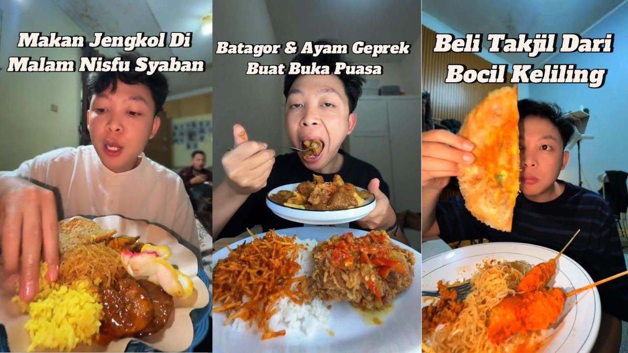 Mukbang Edisi Buka Puasa, Makan Ayam Geprek, Borong Jajanan Enak UMKM Bareng Tiktoker Arif