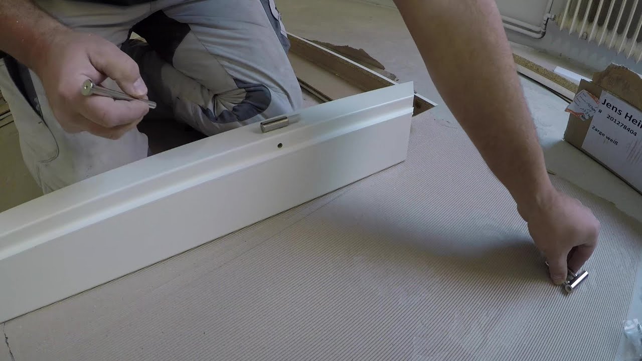 Türzarge Türrahmen einbauen schnell und einfach DIY