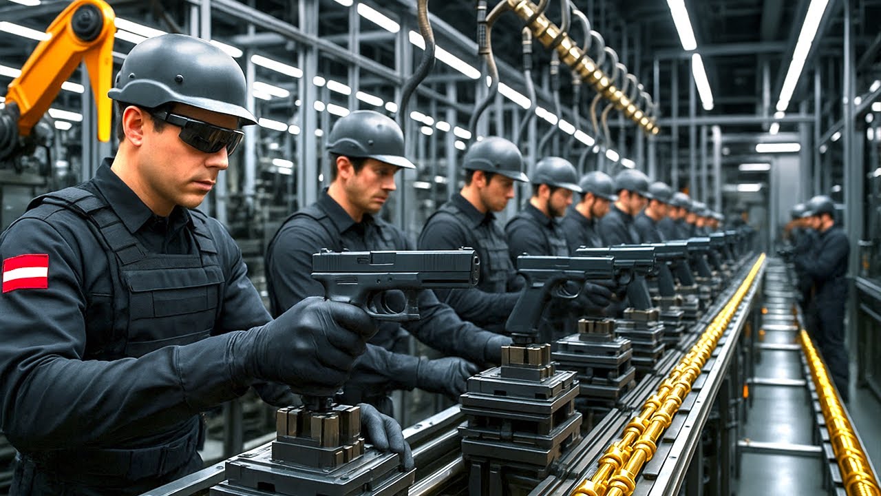 COMMENT SONT FABRIQU&Eacute;S LES PISTOLETS GLOCK 🔥 | PROCESSUS DE FABRICATION 🏭