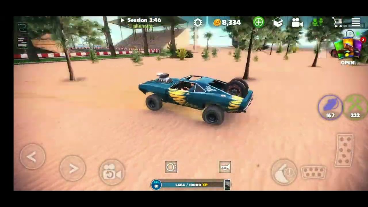 Me an dmy friend playing destruction in otr (Off The Road)