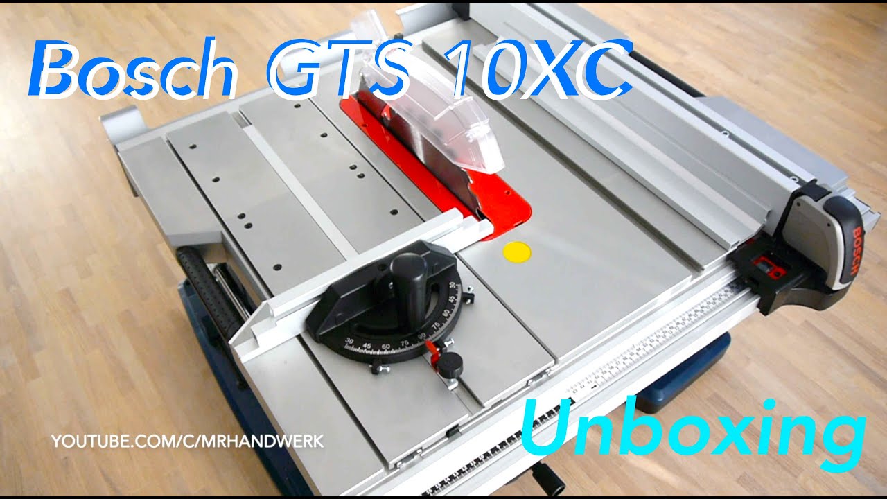 Unboxing Bosch GTS 10 XC Professional German / Meine erste Tischkreissäge