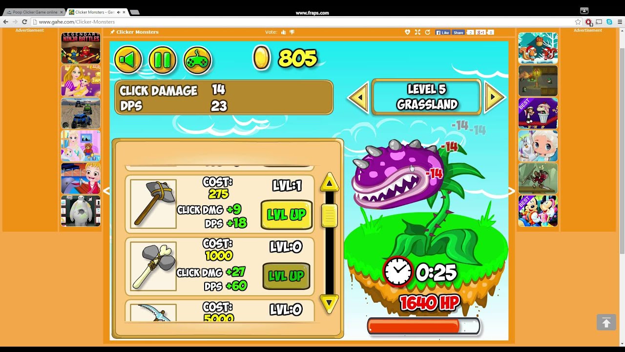Cool clicker monsters glitch