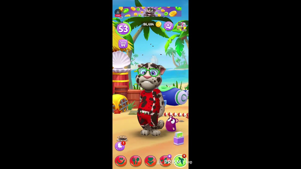 LIVE Talking Tom  #Funny #Gaming #Shortvideo #viral