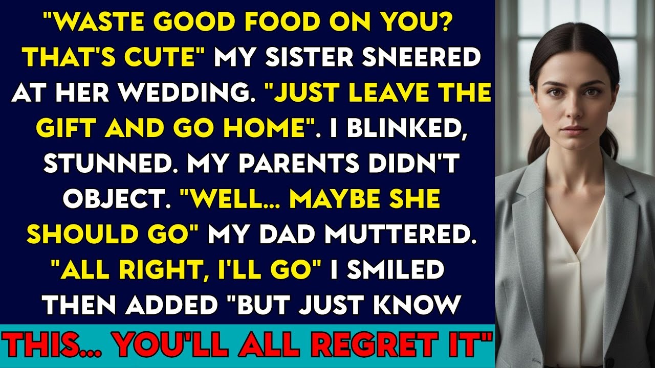 At My Sister’s Wedding, She Refused Me Food and Mocked Me — My Parents Agreed But Then My Family…