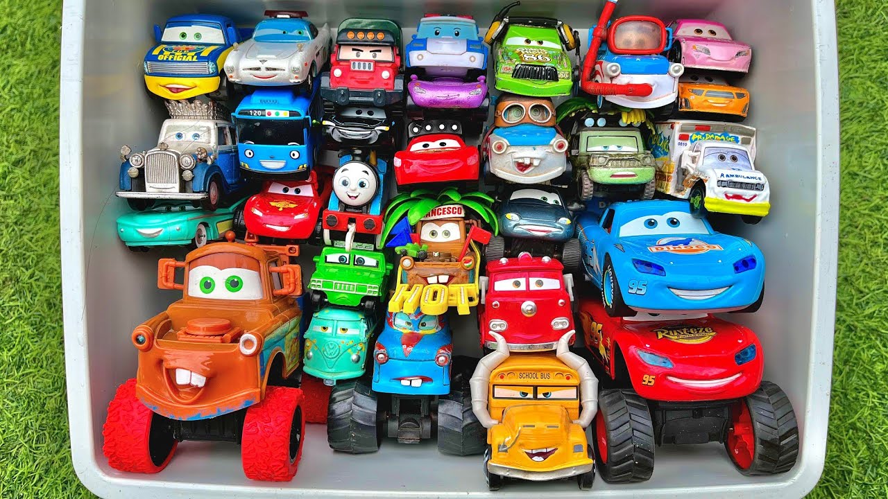 Disney Pixar Cars Unboxing Review | Lightning Mcqueen, Tow Mater, Doc Hudson, Sally Carrera, Cruz