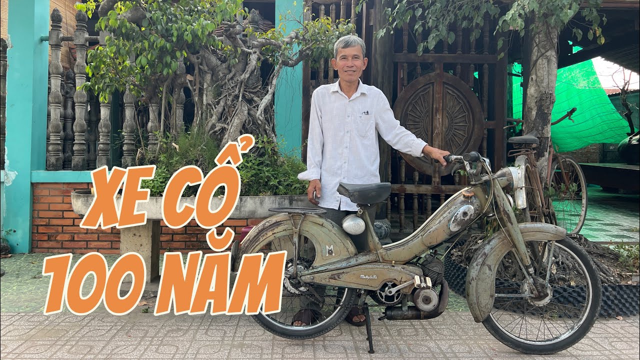 Mobylette cổ zin toàn tập của ông lão U70 hơn 80 năm vẫn chạy tốt