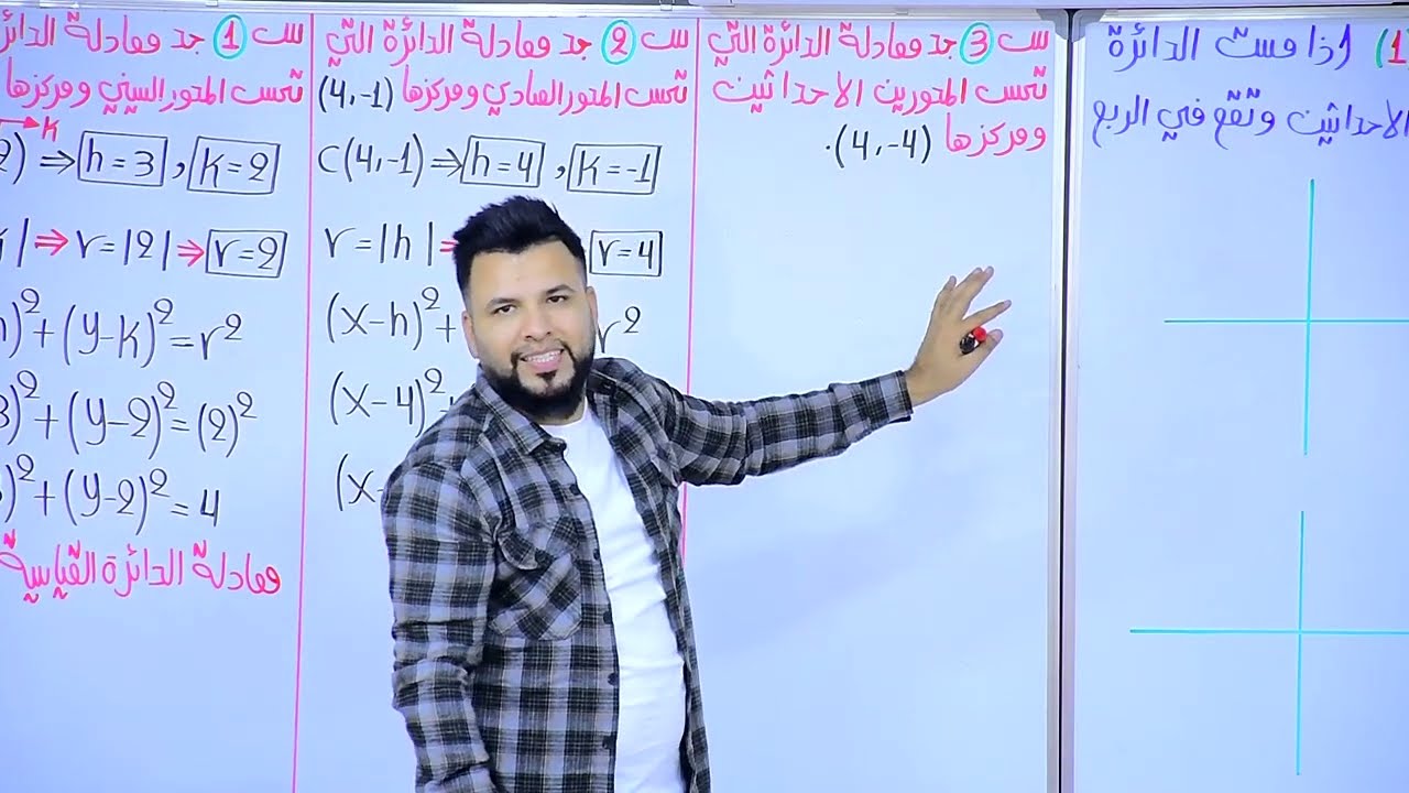 رياضيات الخامس العلمي /الفصل الثالث/ الدائرة / محاضرة 4/المنهج الجديد 2024
