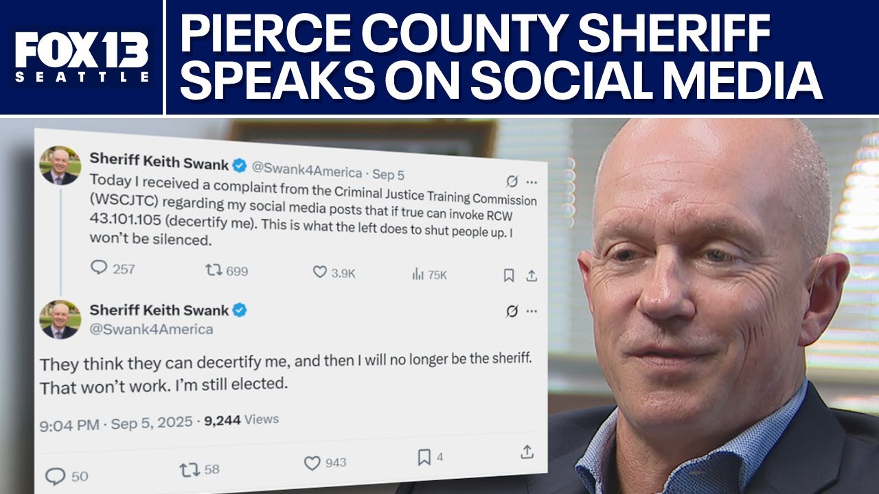 Pierce County Sheriff talks about controversial social media posts | FOX 13 Seattle
