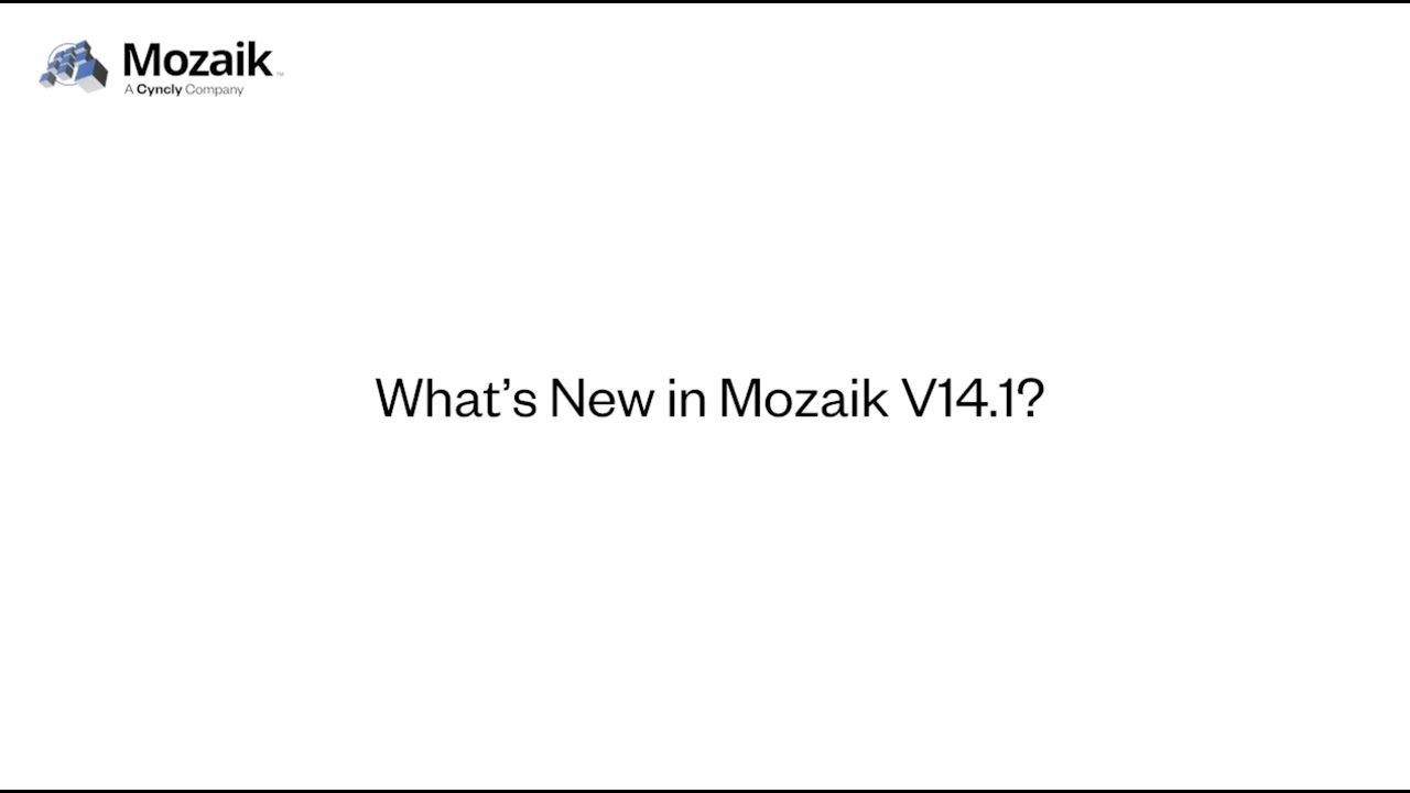 What's New in Mozaik V14.1 | Full Feature Walkthrough