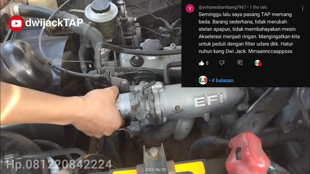 kijang Lgx Efi 1.8 jadi lebih responsif dan irit BBM setelah pakai TAP (Tornado Air Power), TERBUKTI