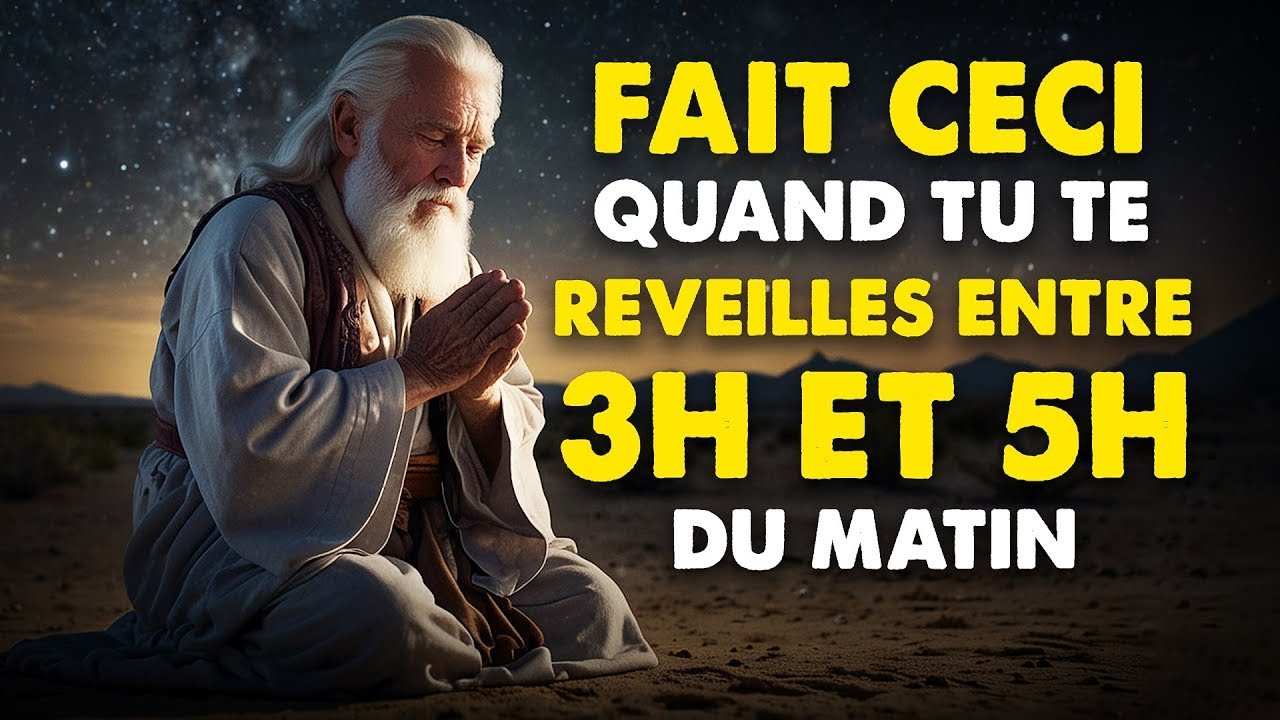 Pourquoi Dieu te réveille entre 3h et 5h du matin ? Voici la vérité cachée !