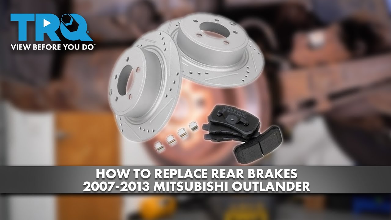 How to Replace Rear Brakes 2007-2013 Mitsubishi Outlander