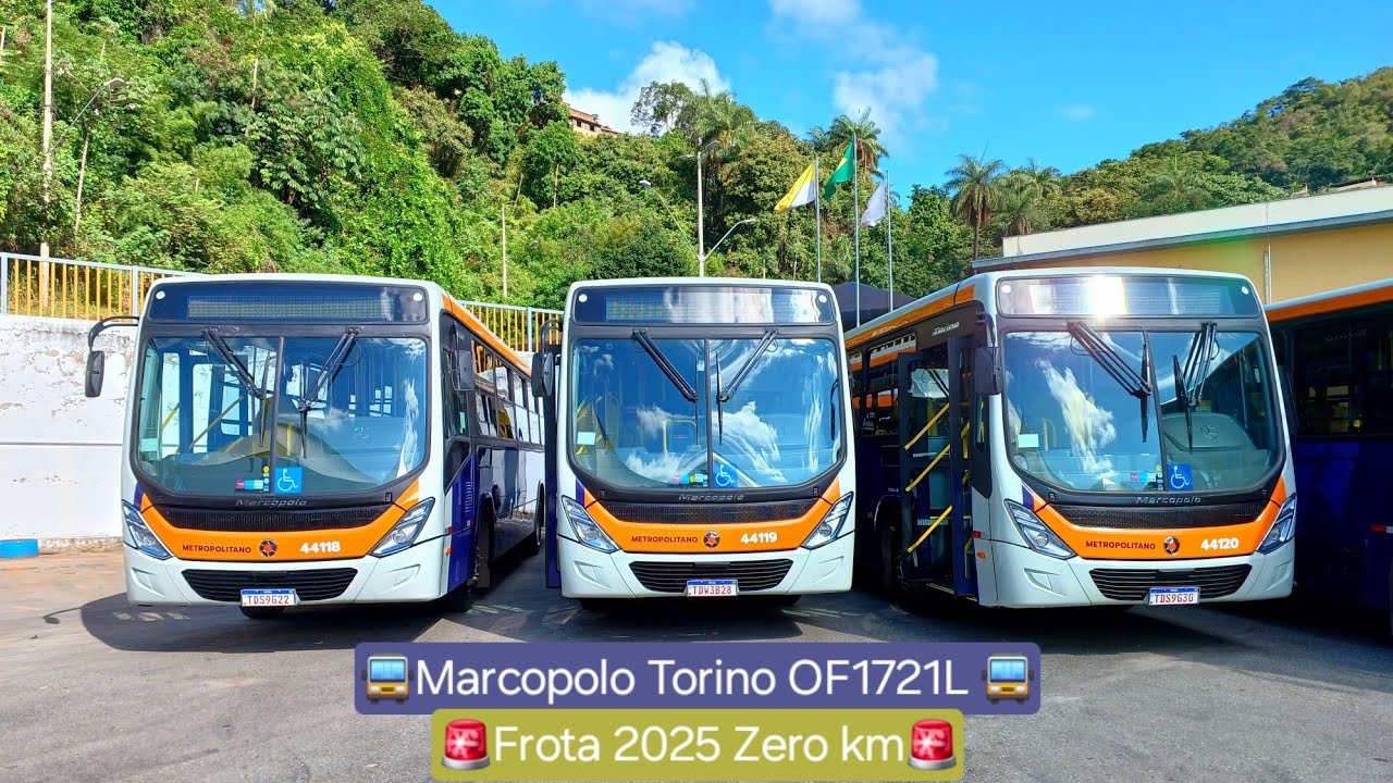 Apresentação Nova Frota Zero Km 2025 Viação Cuiabá 44120 Marcopolo Torino OF1721L.