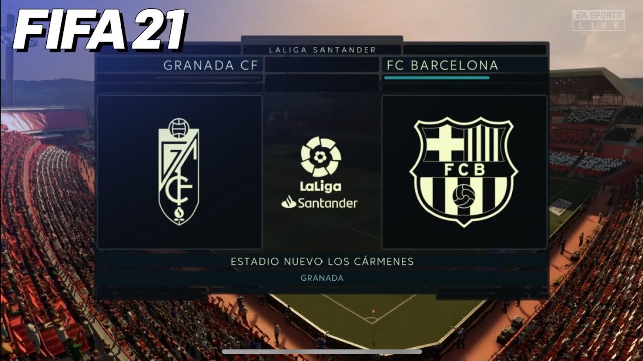 Granada CF VS FC Barcelona - Laliga 2021/22 @estadioneevo | PS4 