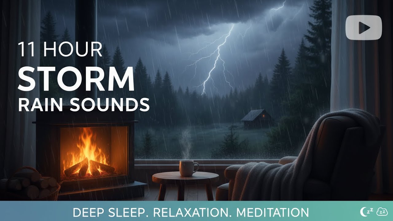 11 Hours of Rain Sounds for Studying, Relaxation, and Sleep #relaxation #rain
