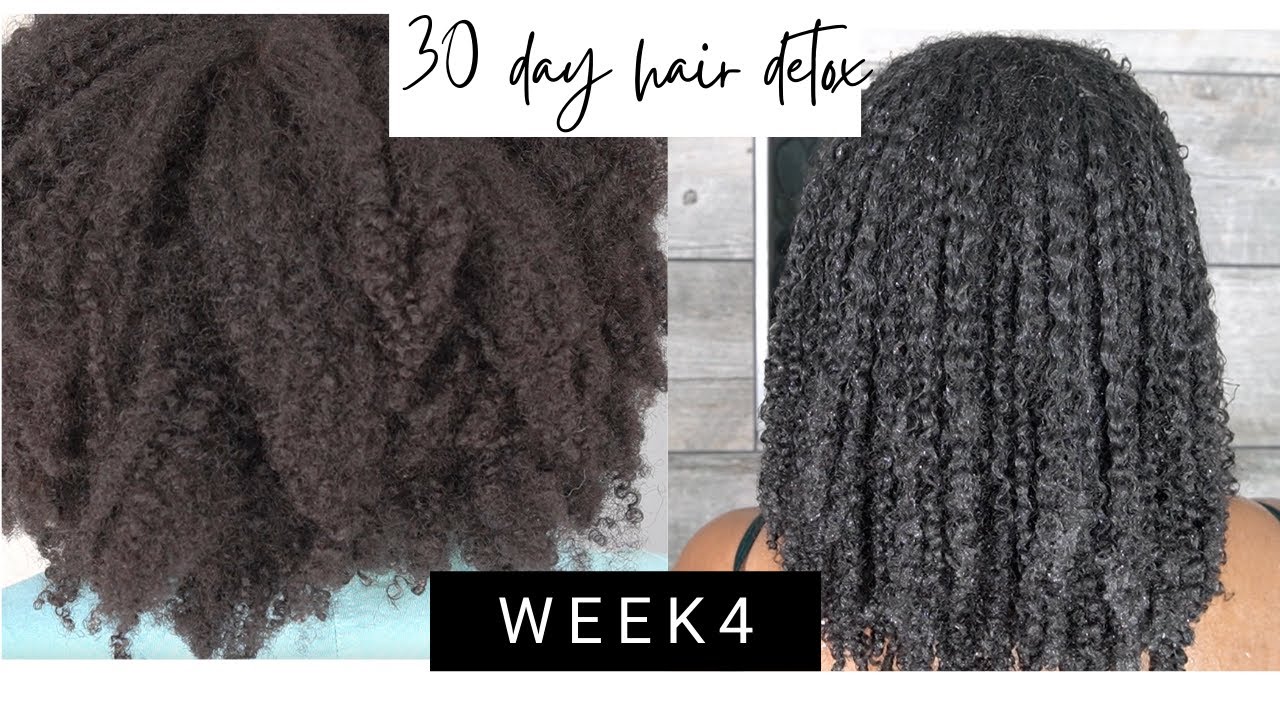 30 day hair detox | Week 4| no raw oil, no raw butter natural hair | Wash and Go