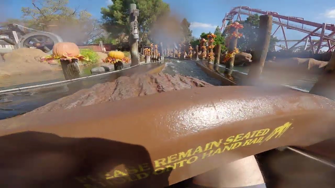 [4K] Halloween Hootenanny Timber Mountain Log Ride Front Row On-Ride POV Day Knott's Berry Farm 2025
