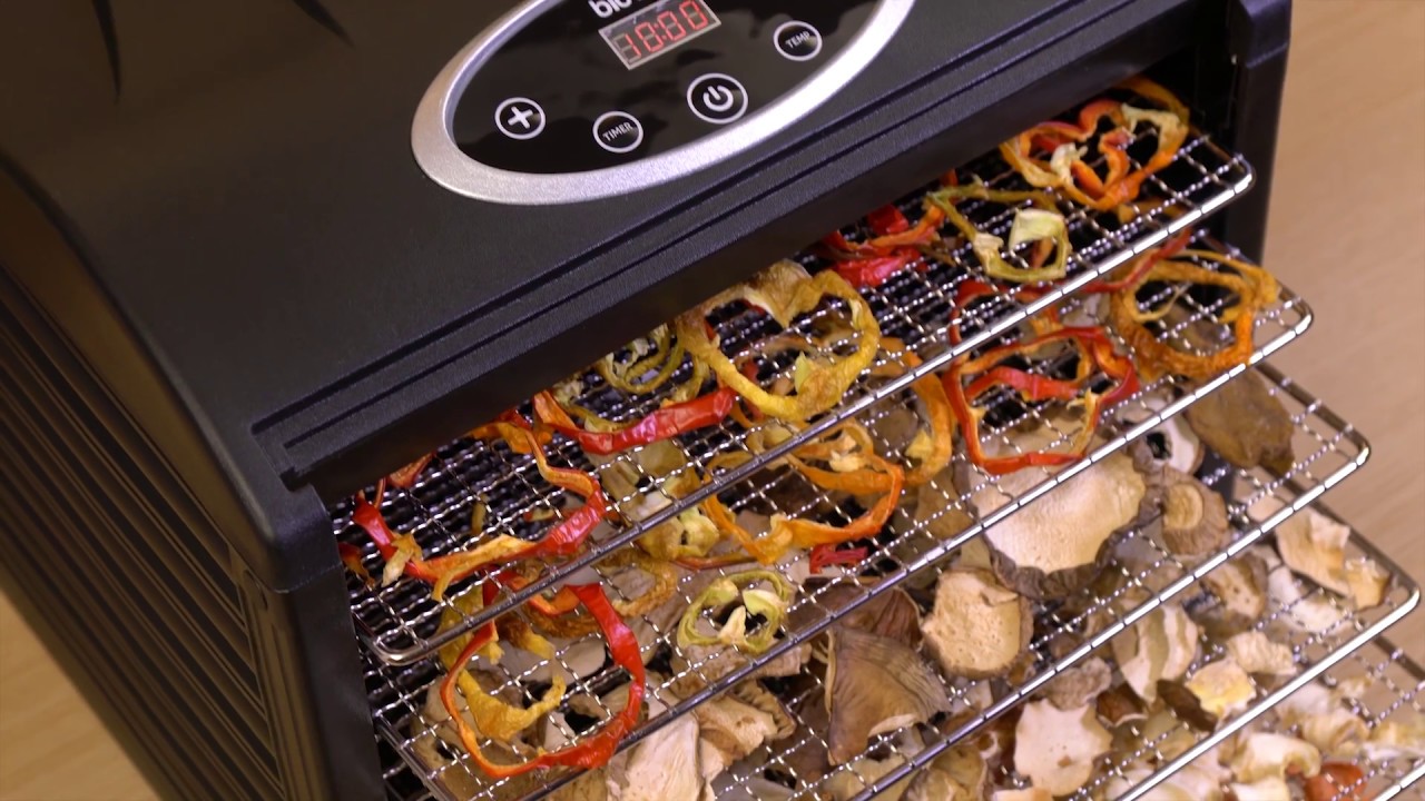 Deshidrator digital cu 6 tavi din inox Biovita DEH450D