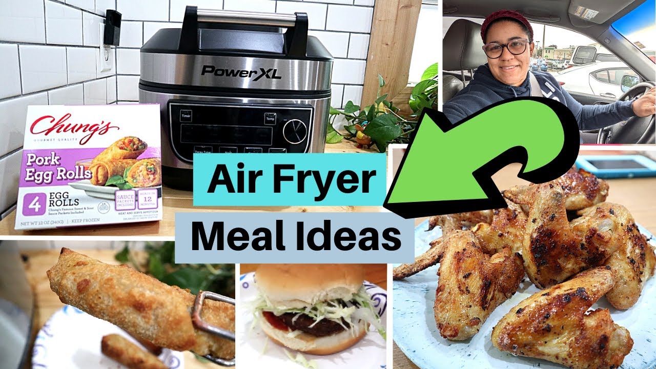 3 EASY Air Fryer Meals 😋 Grocery Shop With Me! Power XL Fryer
