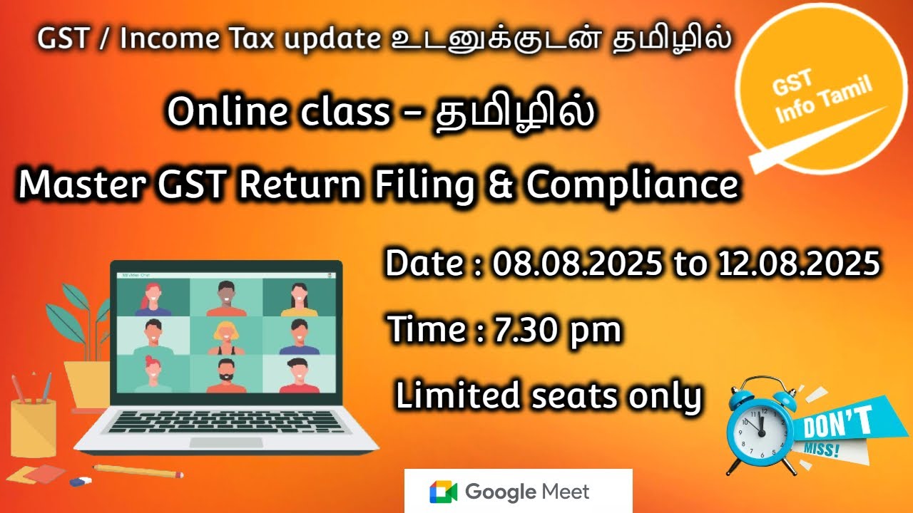 Master GST Return Filing & Compliance | GST online class in Tamil