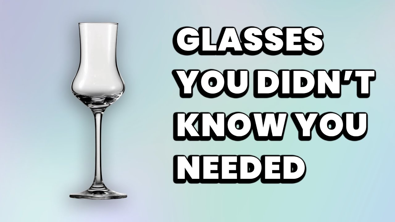 Glasses You Didn't Know you Needed | Schoot Zwiesel Classico Grappa Glasses?