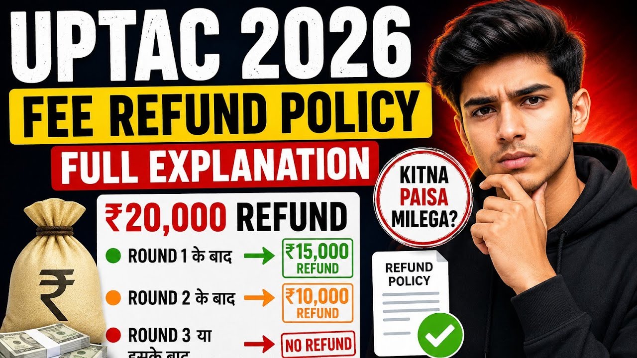 🚨 UPTAC 2026 Fee Refund Policy Explained | ₹20,000 Refund Rules | Must Watch Before Payment
