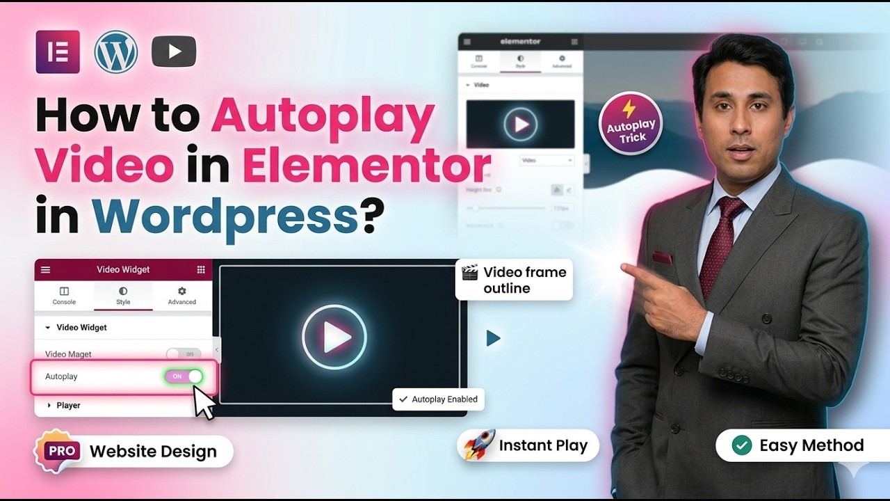 How to Autoplay Video in Elementor in Wordpress?