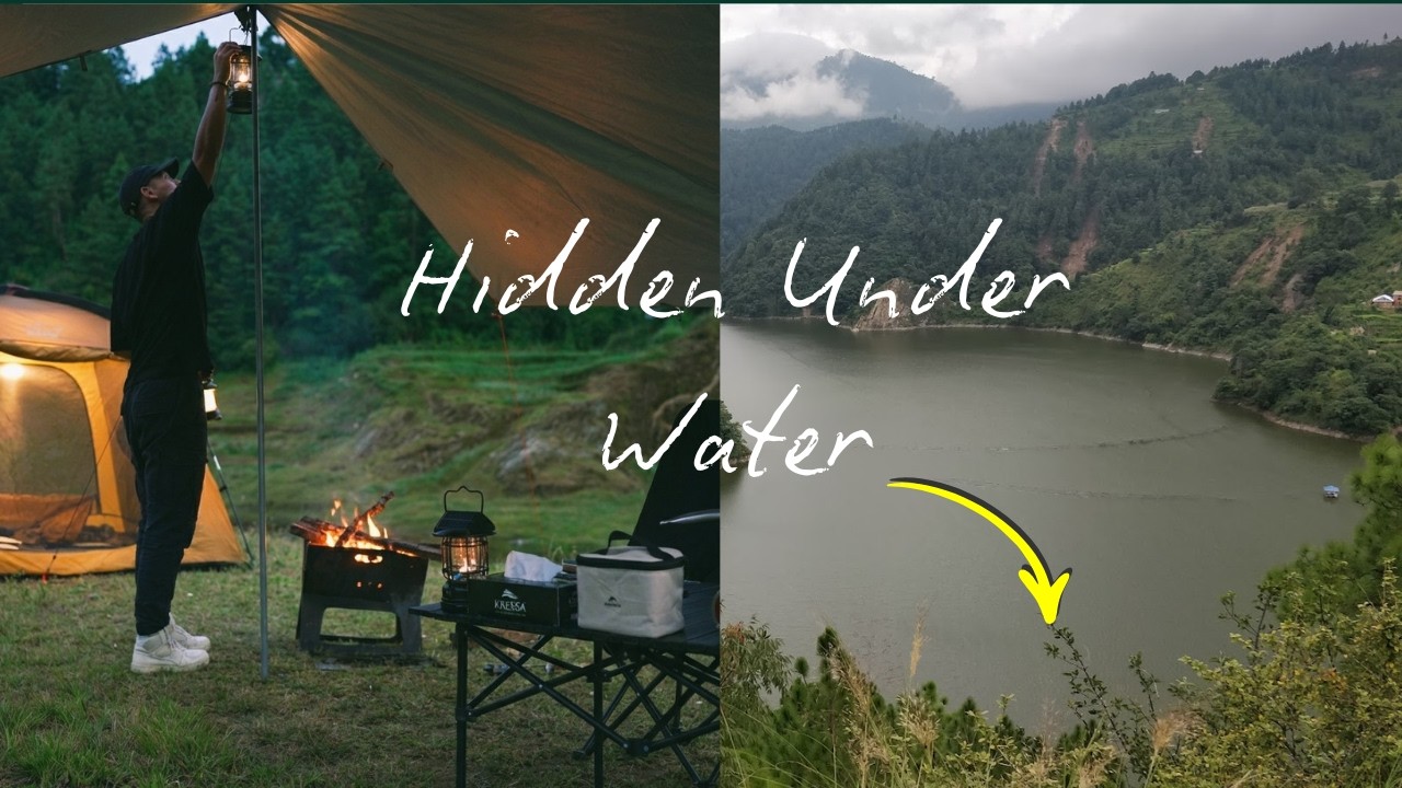 Solo Camping in a hidden location in Kulekhani, No talking (ASMR Chill Relax)