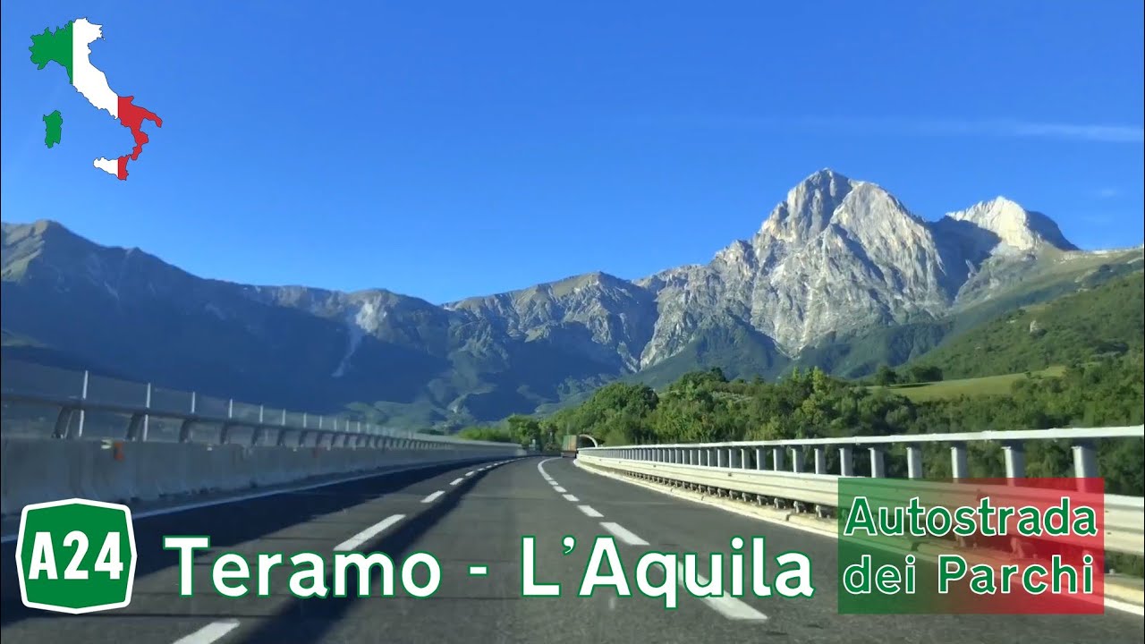 Italy (I): A24 Teramo - L'Aquila (Apennins Mountains) w/ @hwyitalia