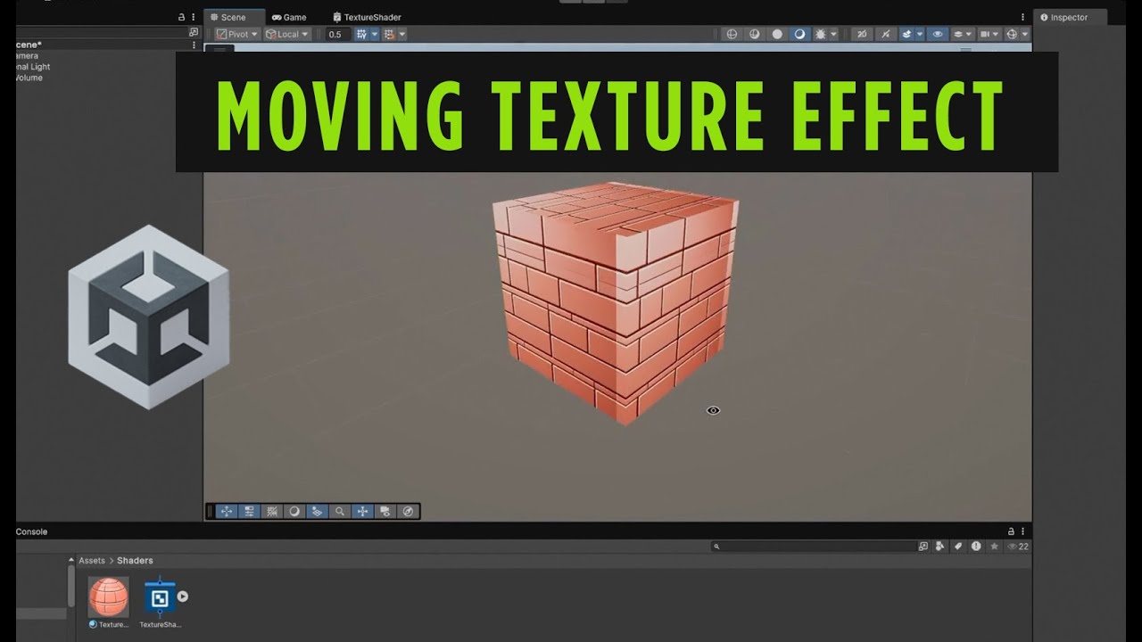 How to Create a Moving Texture Effect in Unity Shader Graph