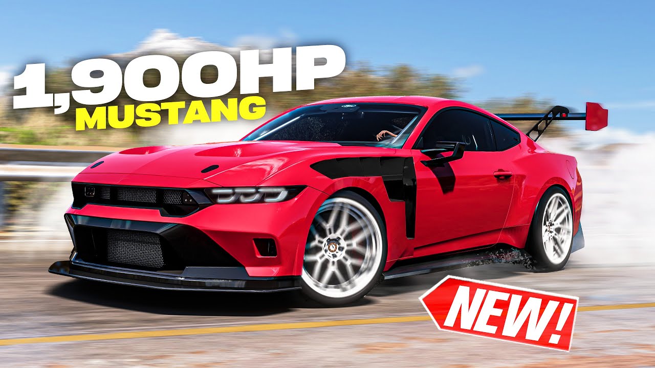 Forza Horizon 5 - NEW 1900HP 2024 Mustang is INSANE! (Full Customization)