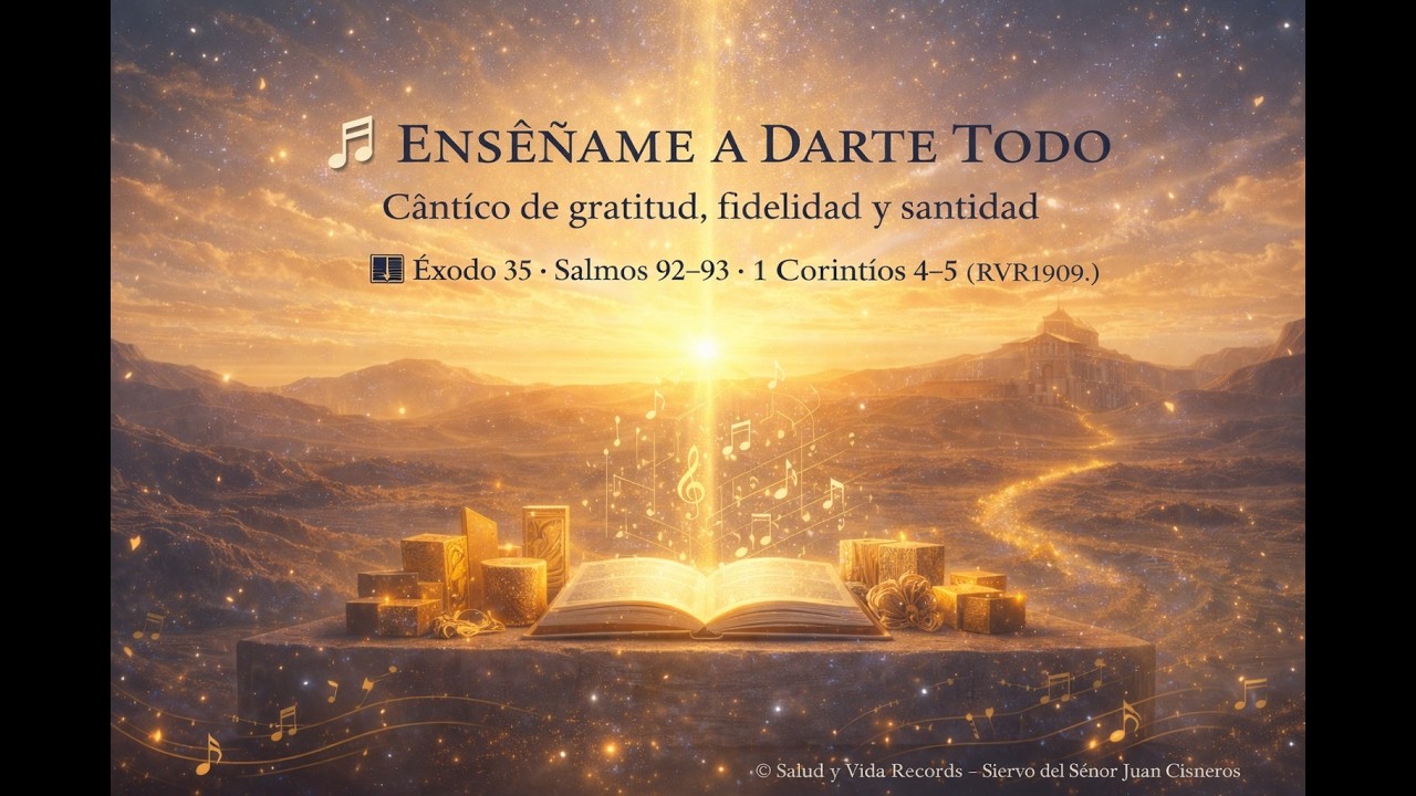 🎵 ENSÉÑAME A DARTE TODO Cántico de gratitud, fide