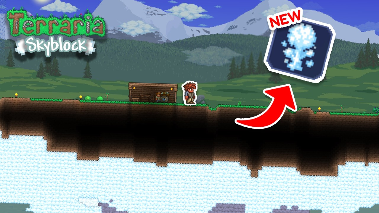 Играю с НОВЫМ сидом для Terraria SKYBLOCK! (Terraria 1.4.5)