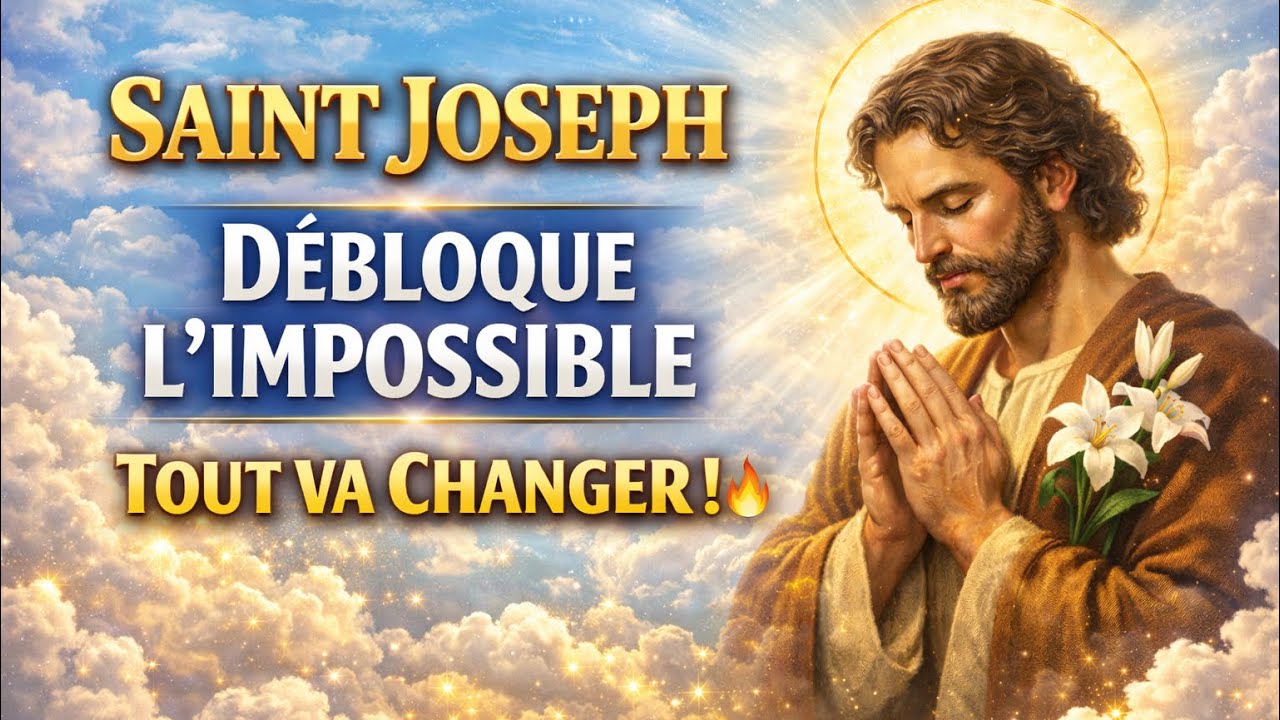 🔥 PRIÈRE URGENTE À SAINT JOSEPH ⏳ SITUATION BLOQUÉE DÉBLOQUÉE 🙏