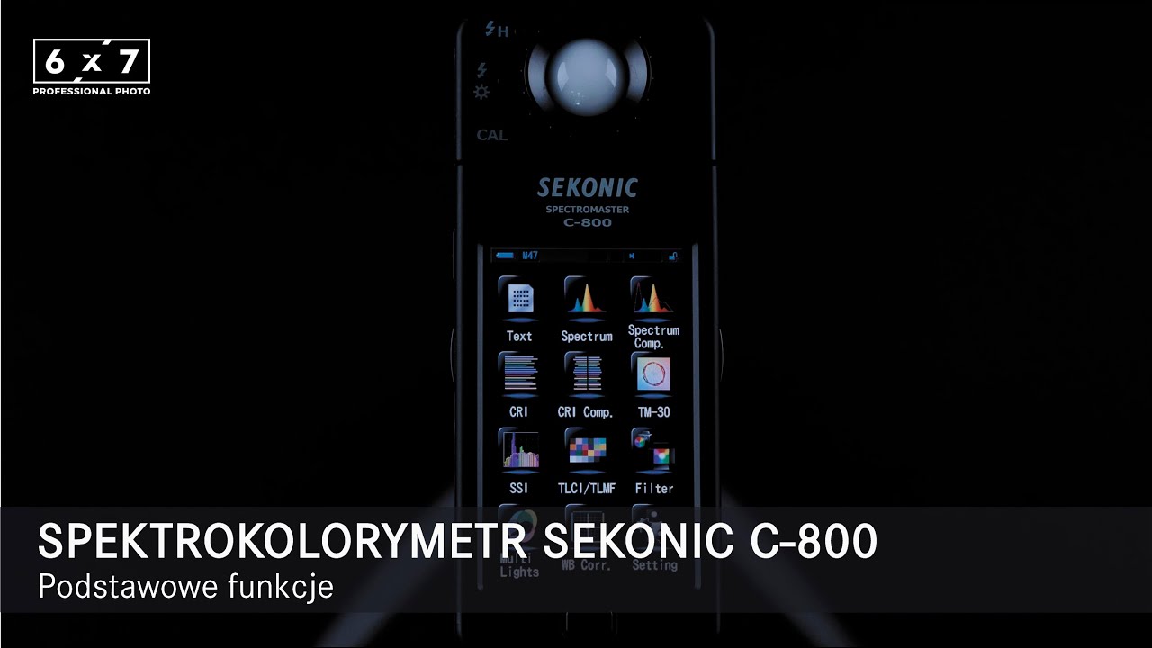 Sekonic C-800. Podstawowe funkcje.