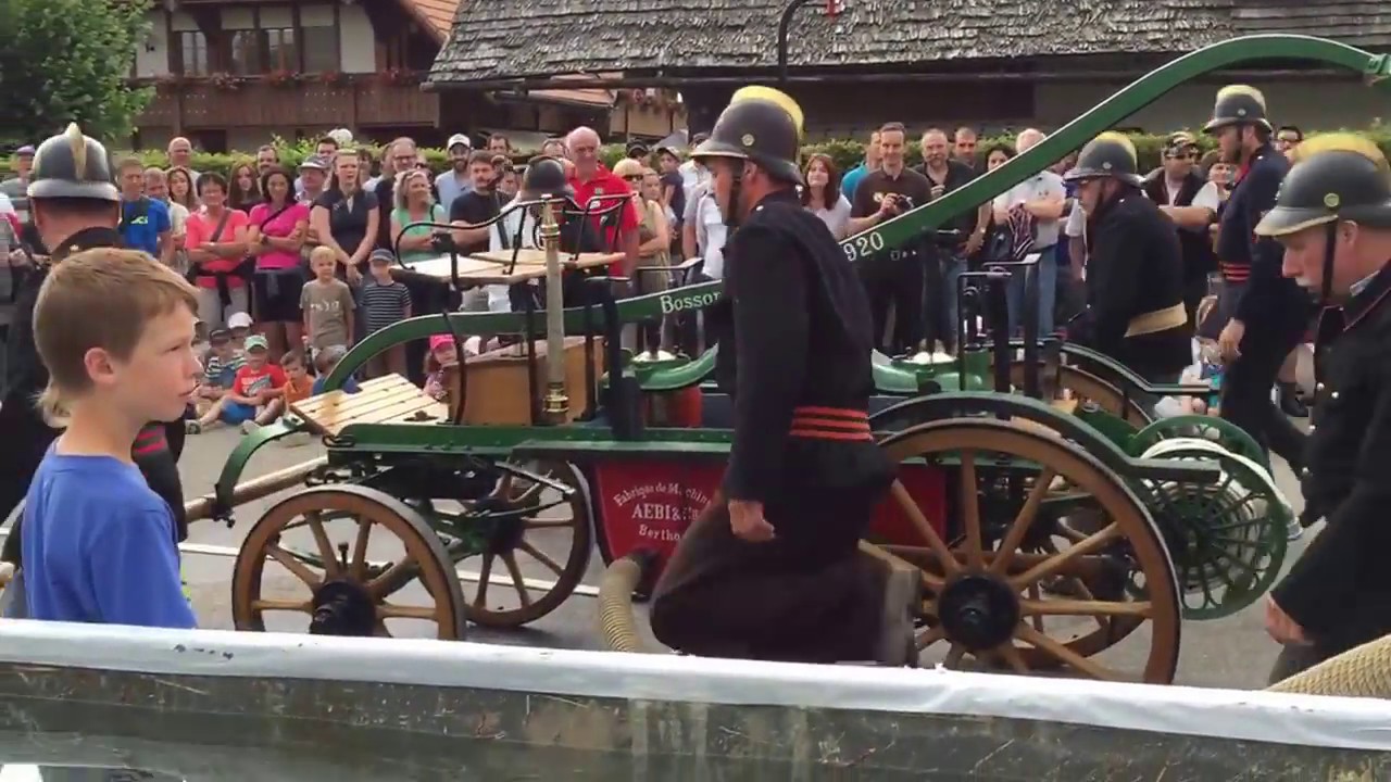 Handdruckspritzen Wettbewerb 2015 Affoltern im Emmental Bern