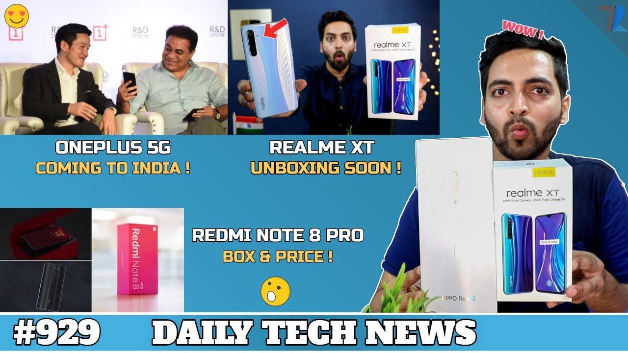 Redmi Note 8 Pro Box & Price,Realme XT Unboxing,Oneplus 5G India,Asteroid Coming On Earth #929