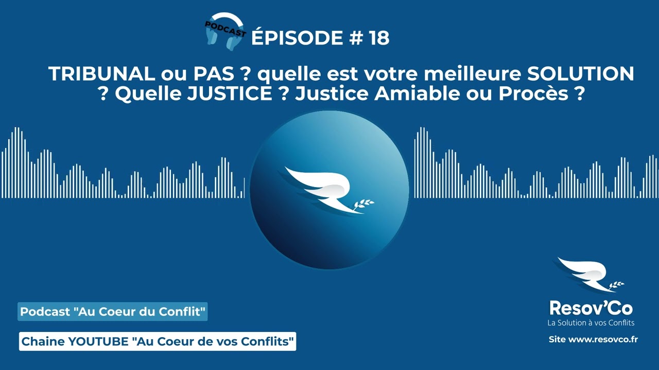 #18 Quelle JUSTICE Pour VOTRE Conflit ? Amiable ou judiciaire ?