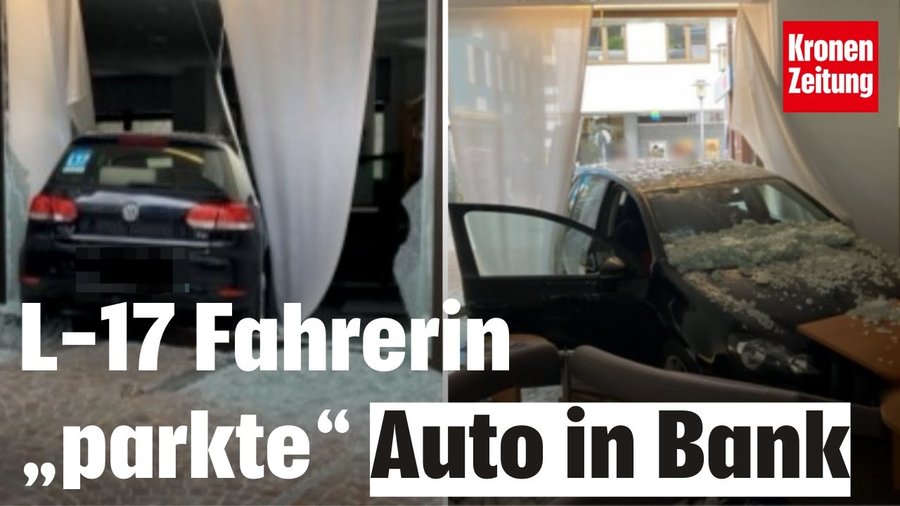 Einbruchalarm Mittwochabend in Landeck: PKW in Filiale gebrettert | krone.tv NEWS