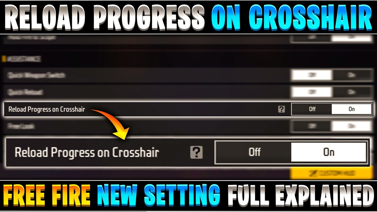 Use of reload progress on crosshair | What is work of free fire reload progress on crosshair setting