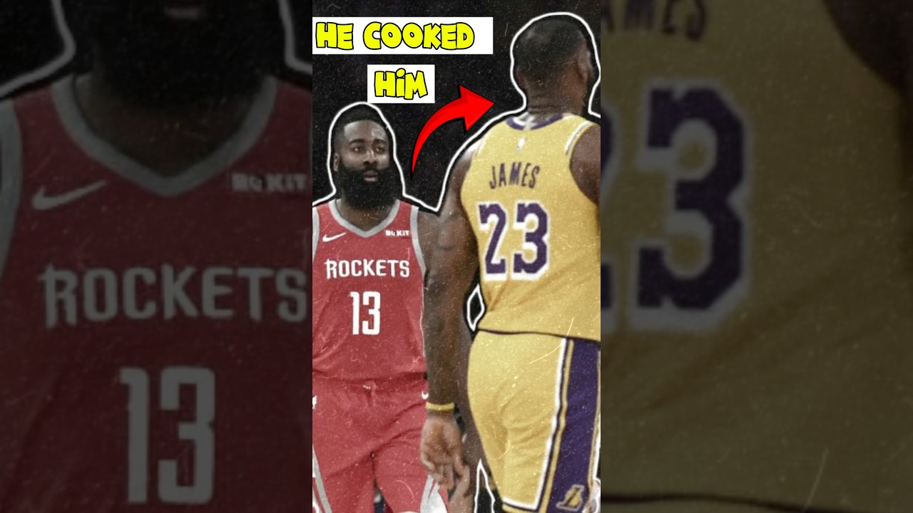 James Harden Crosses LeBron James #nba #shorts