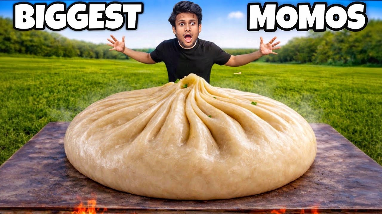 We made World's Biggest Momos 😱 हमने बनाया दुनिया का सबसे बड़ा मोमोस 