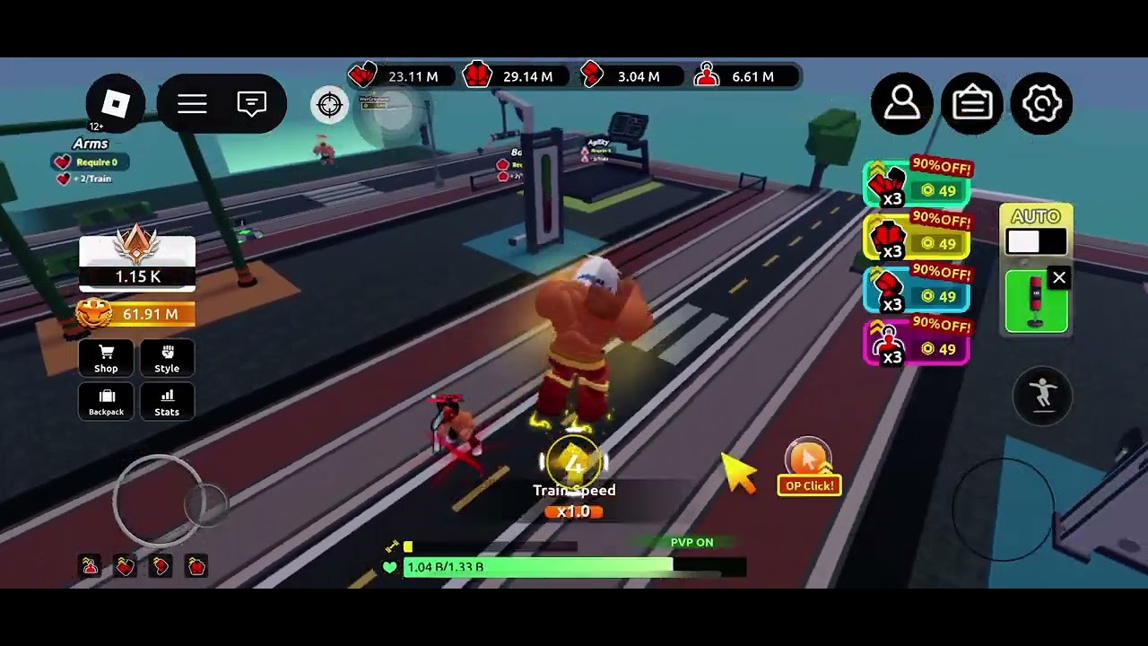 1vs1pvp train to fight #3