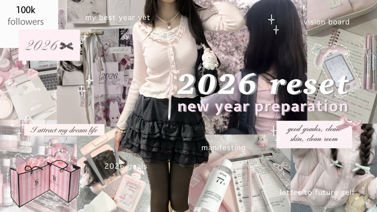 2026 RESET˚.🎀༘⋆ Подготовка к Новому году, доска визуализации, манифест, письмо себе в будущее ⟡