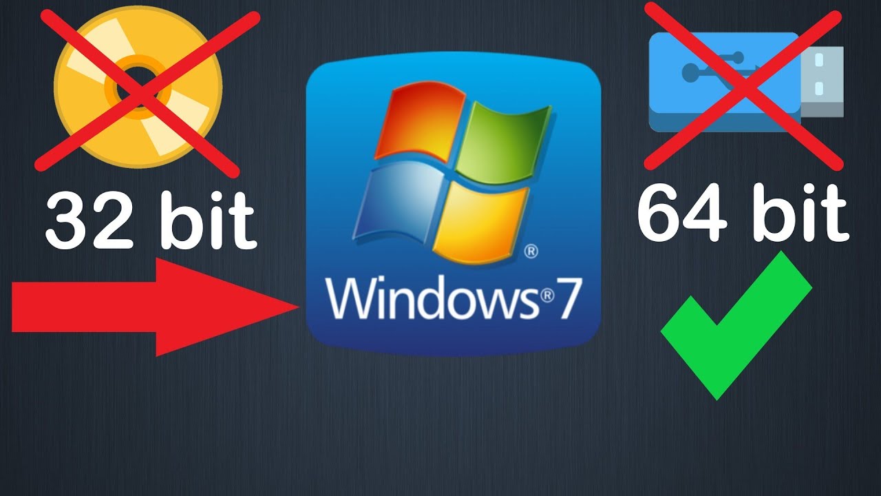 Как перейти с 32 bit на 64 bit Windows 7 без флешки или диска и без потери данных