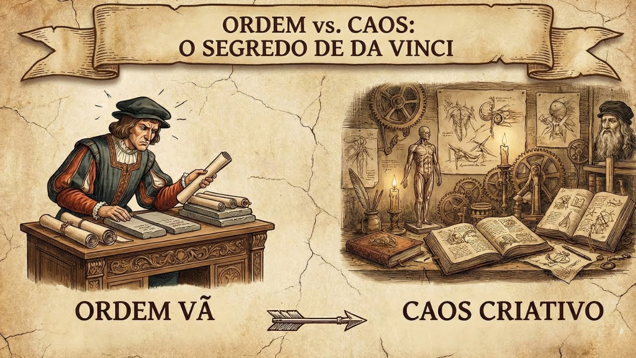 A lista de tarefas de 1490: Como Da Vinci aprendia